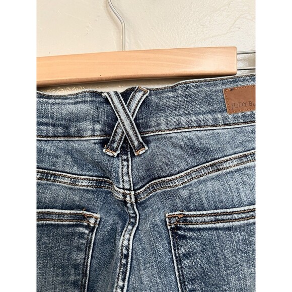 Judy Blue Any Time Any Place Wide Leg Jeans Light Wash Size 14 31 Stretch Boho - Picture 16 of 16